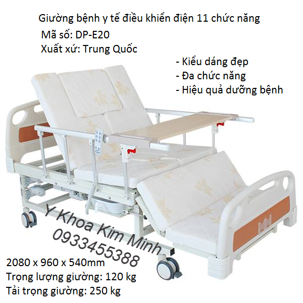 Nơi bán giường điện y tế 11 chức năng DP-E20 bán tại Tp Hồ Chí Minh - Y Khoa Kim Minh 0933455388