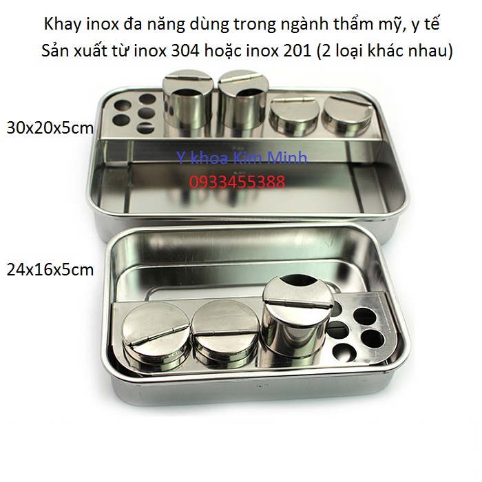 Địa chỉ nơi bán khay y te da nang dung cho nganh tham my spa inox 304 - Y Khoa Kim Minh