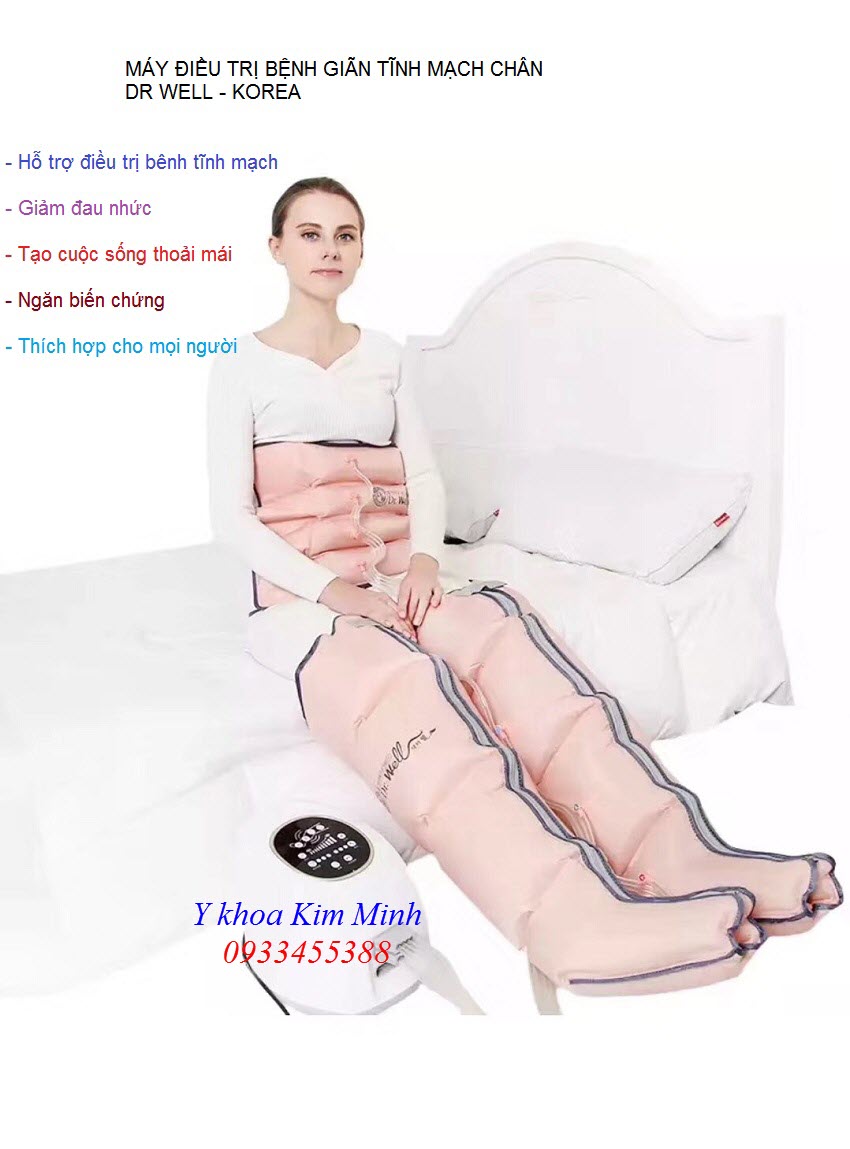 Nơi bán máy điều trị bệnh giãn tĩnh mạch chân Dr Well Hàn Quốc tại Tp Hồ Chí Minh - Y khoa Kim Minh 0933455388