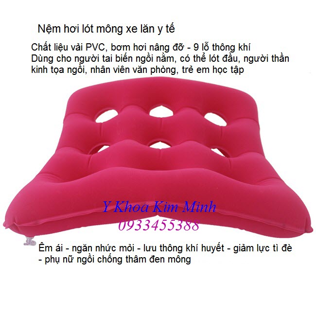 Địa chỉ bán nệm hơi lót ghế ngồi, lót xe lăn y tế chống hâm, chống nóng, chống lở loét - Y khoa Kim Minh