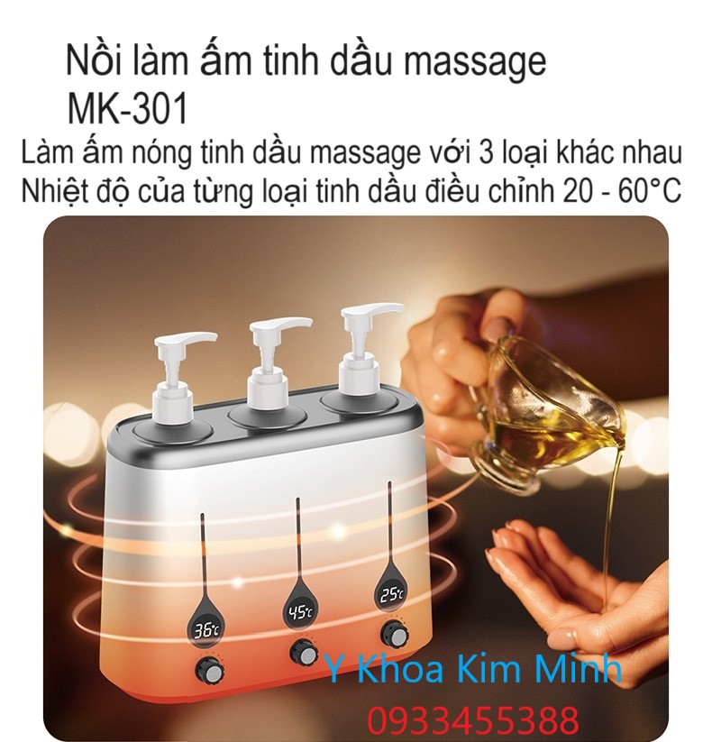 Nồi làm ấm tinh dầu massage body MK-301 bán ở Tp.HCM