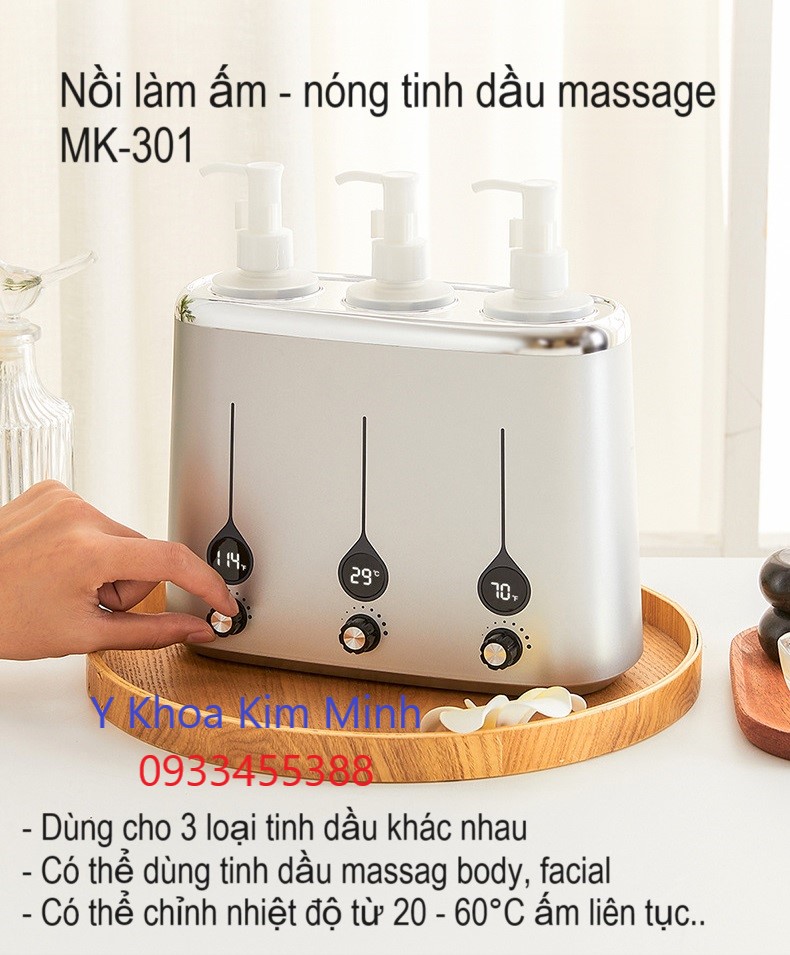 Nồi làm ấm nóng tinh dầu massage MK-301 bán ở Tp.HCM