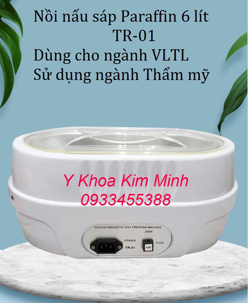Nồi nấu sáp paraffin ngâm chân 6 lít bán tại Y Khoa Kim Minh