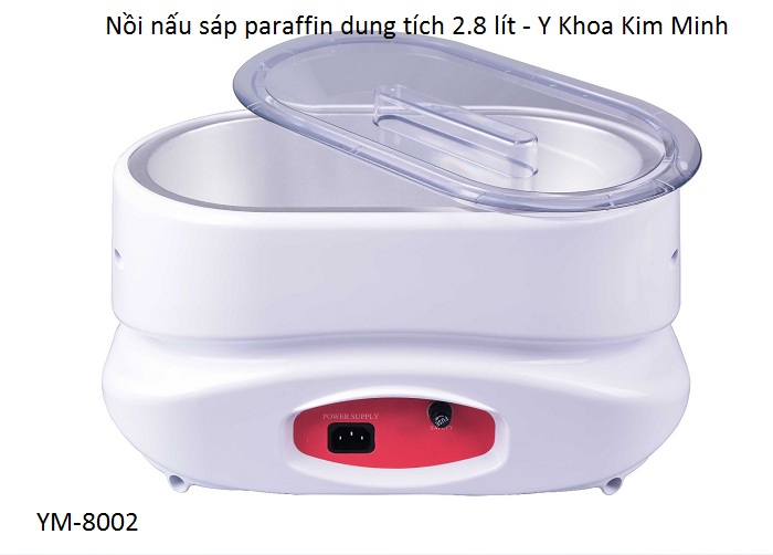 Nồi nấu sáp paraffin YM-8002 - Y khoa Kim Minh Nồi sáp paraffin YM-8002 dung tích 2,8 lit dùng ngâm tay chân ngành vật lý trị liệu - Y Khoa Kim Minh