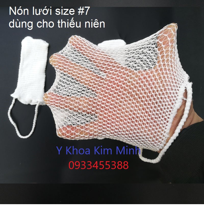 Nón lưới y tế trùm đầu sau phẫu thuật dùng cho thiếu niên số 7