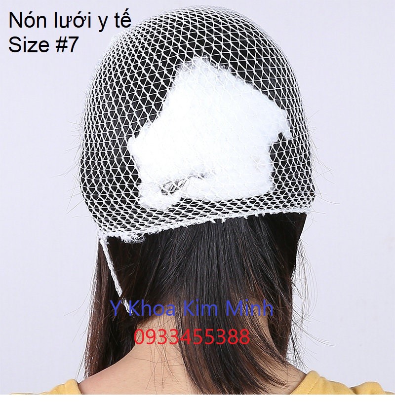 Nón lưới y tế trùm đầu bảo vệ vết thương sau phẫu thuật size số 7