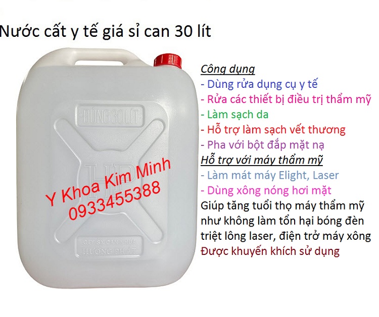 Nước cất dùng để làm gì trong ngành điều trị chăm sóc da thẩm mỹ?