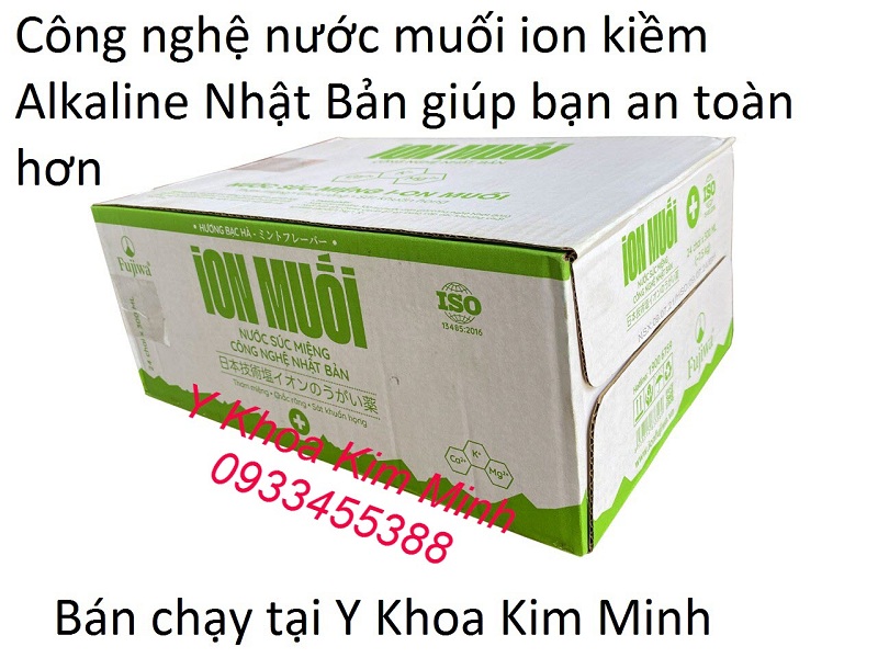 Nước muối súc miệng ion hương bạc hà Fujiwa CN Nhật Bản giúp bạn an toàn hơn