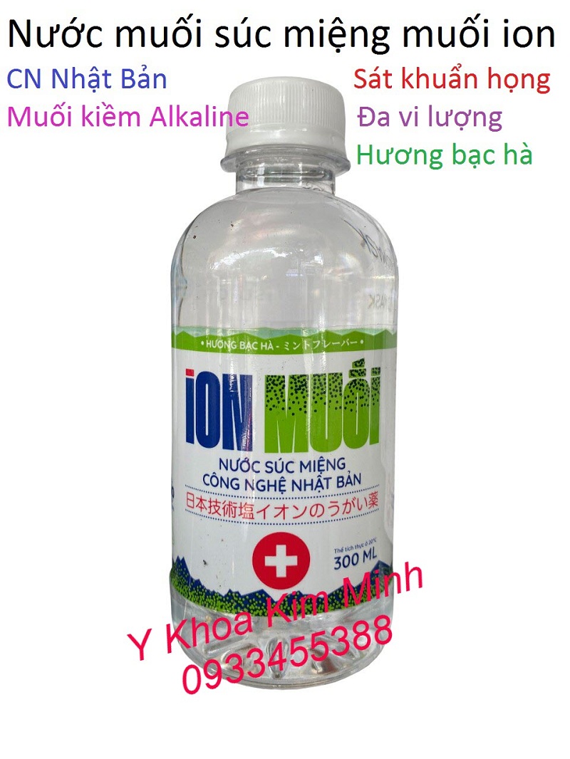 Nước súc miệng muối ion công nghệ Nhật Bản, công ty sản xuất Fujiwa