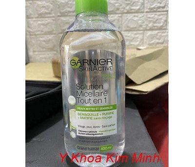 Nước tẩy trang Garnier Skinactive Nouvelle Formule Solution Micellaire Tout en 1 - Y khoa Kim Minh