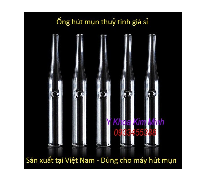Ống hút mụn thuỷ tinh dùng cho máy chăm sóc da - Y Khoa Kim Minh