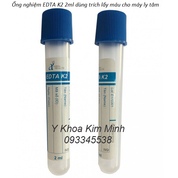 Ống nghiệm trích lấy máu tự thân dùng cho máy li tâm lấy huyết tương, cấy máu tự thân PRP - Y Khoa Kim Minh