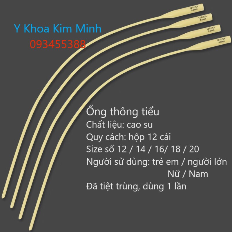 Ống thông tiểu 1 nhánh người lớn trẻ em dùng cho nam nữ