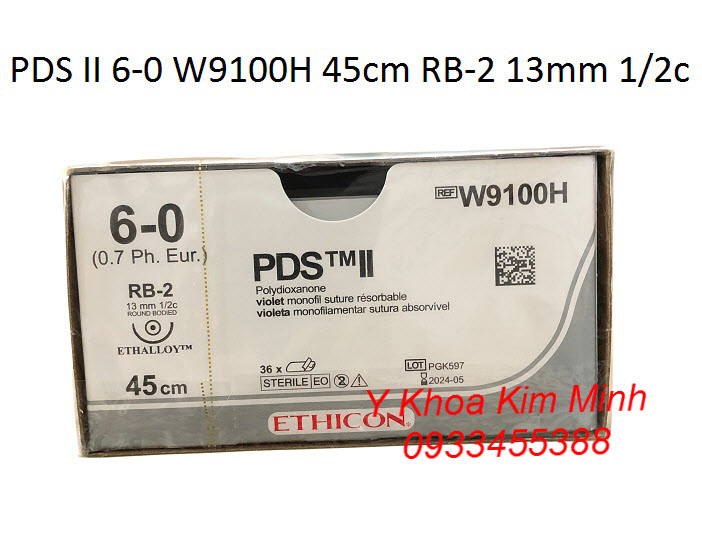 Chỉ khâu phẫu thuật Ethicon PDS II 6-0 W9100H