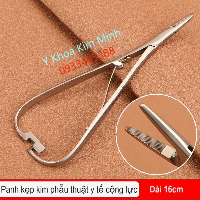 Panh kẹp kim chỉ phẫu thuật y tế có cộng lực dài 16cm