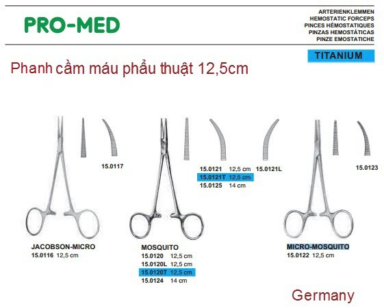 Panh pen kẹp cầm m&aacute;u phẩu thuật