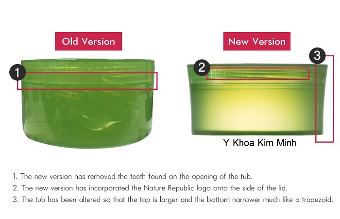 Phan biet that gia gel alovera Nature Republic Han Quoc Kim Minh