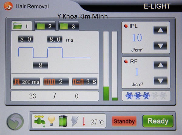 Nhập khẩu ph&acirc;n phối m&aacute;y triệt l&ocirc;ng E-light KEX-300 mới nhất 2015