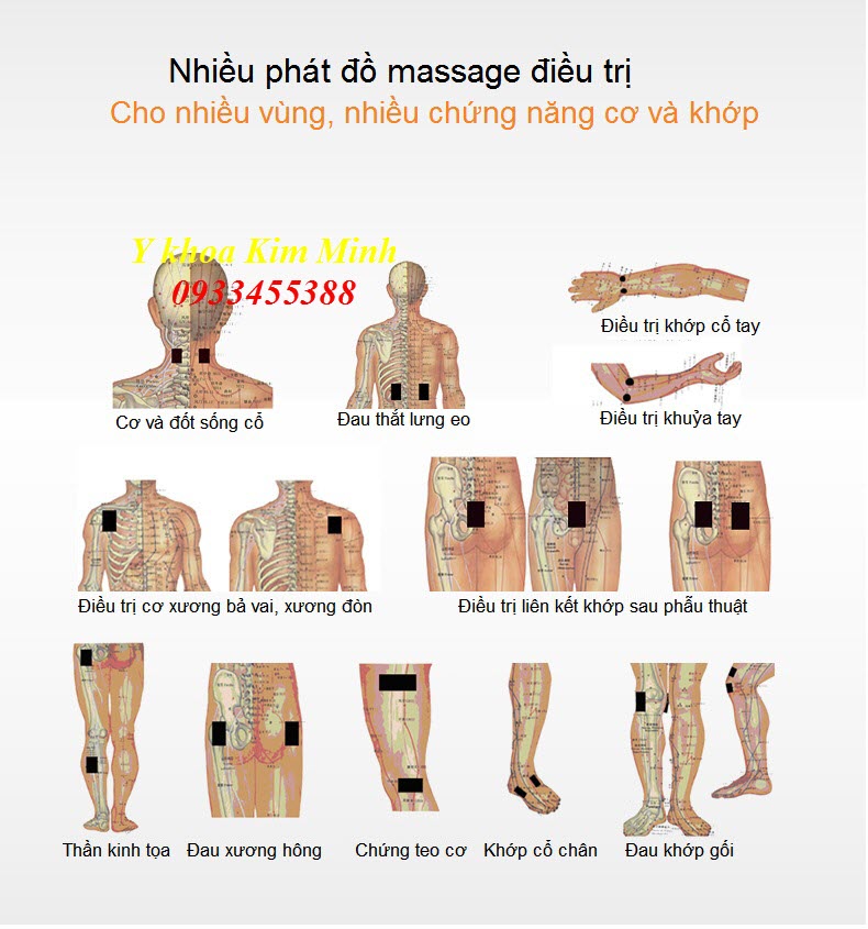 Phát đồ điều trị chữa liệt nữa người sau tai biến, phục hồi  chức năng, chữa đau cột sống thần kinh tọa BA2008-II - Y Khoa Kim Minh 0933455388
