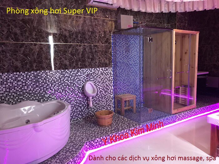 Lắp đặt phòng xông hơi Super VIP dùng cho các dịch vụ massage và thẩm mỹ viện spa - Y khoa Kim Minh