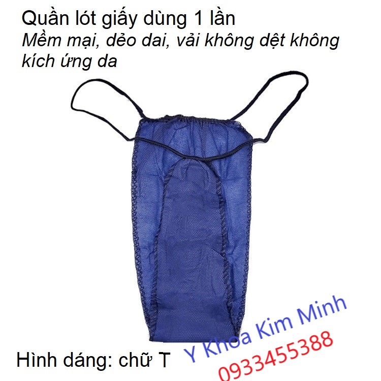 Quần lót giấy chữ T dùng 1 lần cho ngành thẩm mỹ