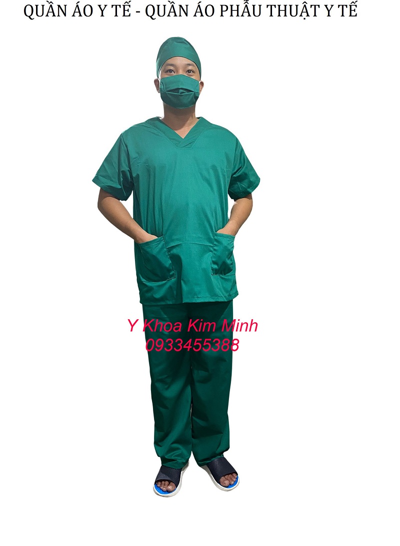 Bộ quần áo nhân viên y tế, quần áo bác sĩ phẫu thuật scrubs