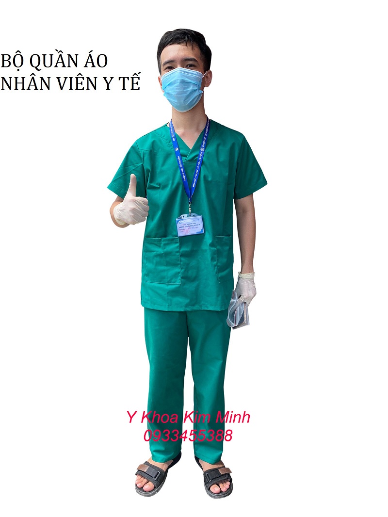 Bộ quần áo Scrubs dùng cho kỹ thuật viên điều hành hoạt động máy y tế