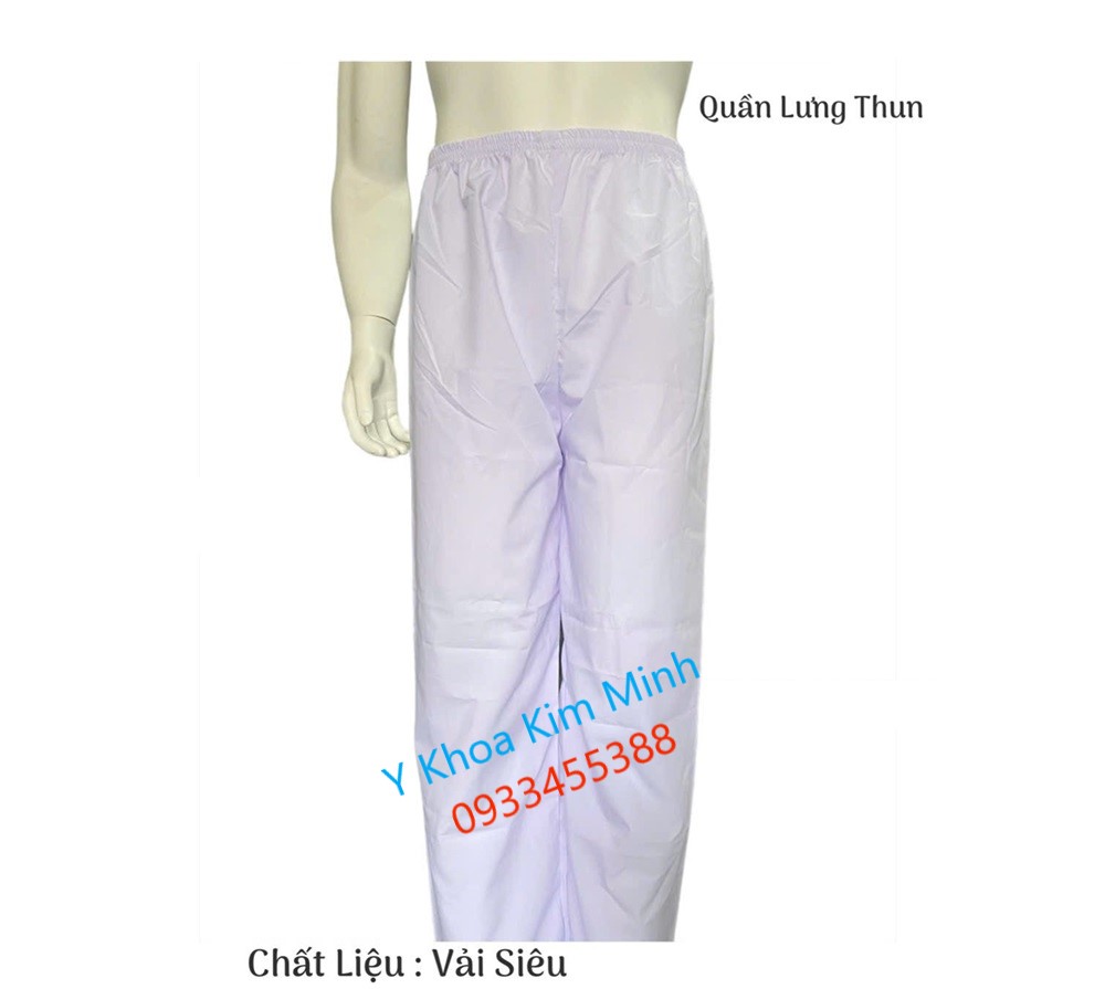 Quần blouse trắng lưng thun bán giá sỉ ở Tp.HCM