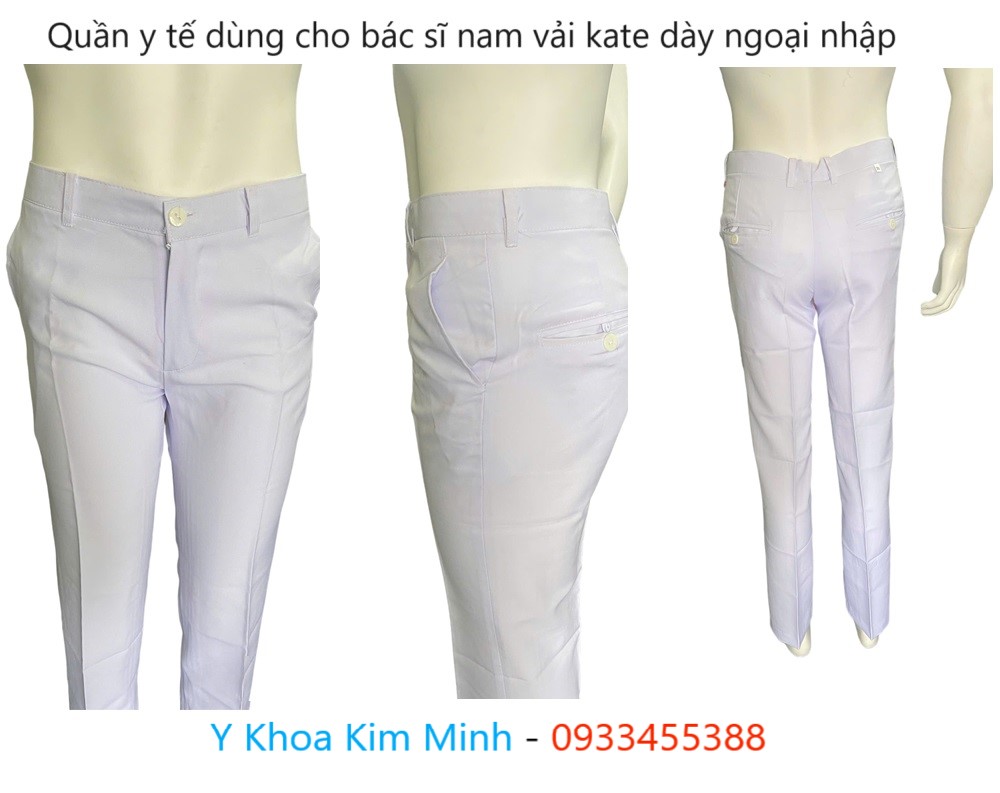 Quần bác sĩ nam cài cúc, dây kéo phẹc ma tuya bán ở Tp.HCM
