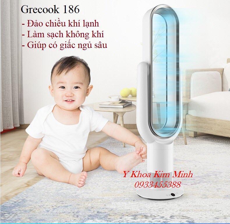 Thiết bị hút khí làm nóng lạnh, làm sạch virus vi khuẩn căn phòng Grecook 186 bán tại Tp HCM - Y khoa Kim Minh