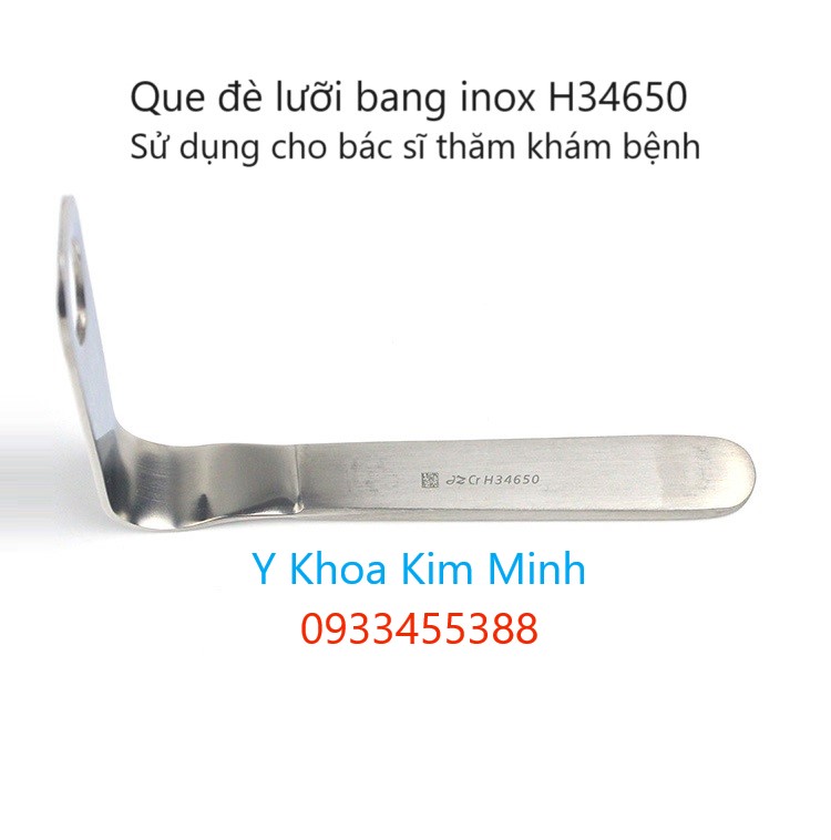 Que đè lưỡi H34650 bằng inox kiểu dáng chữ L
