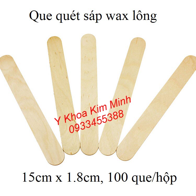 Que gỗ dùng quét sáp wax lông body - Y khoa Kim Minh