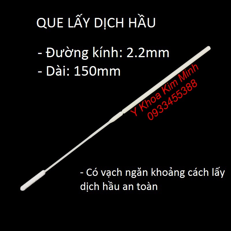 Que lấy dịch hầu xét nghiệm virus cúm Covid-19