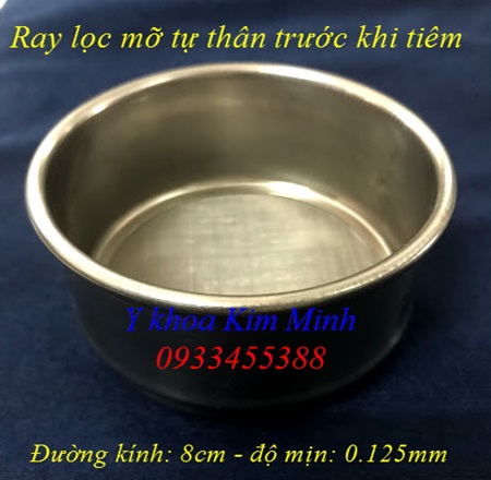 Ray lọc mỡ bằng inox dùng trong phẫu thuật thẩm mỹ