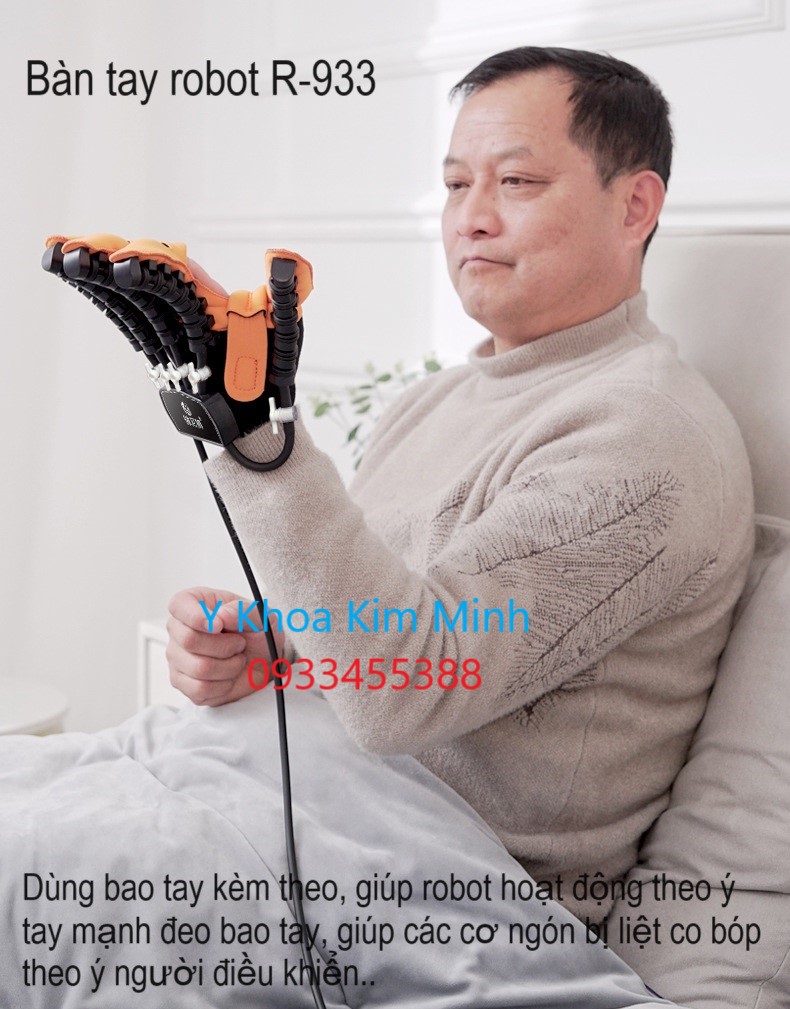 Ro bot tập vật lí trị liệu phục hồi tay người liệt tai biến đột quỵ