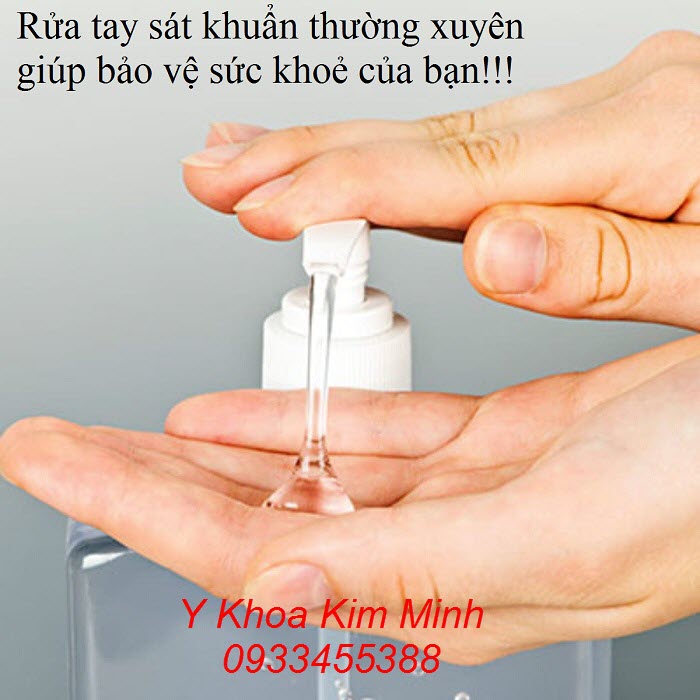Dùng dung dịch rửa tay nhanh giúp bạn bảo vệ sức khoẻ của bạn tốt nhất - Y khoa Kim Minh