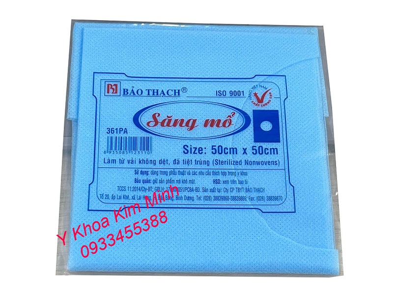 Săng mổ phẫu thuật có lỗ tiệt trùng 50 x 50cm Bảo Thạch