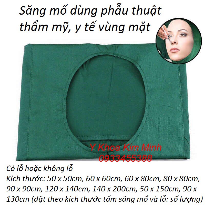 Săng mổ vải phẫu thuật y tế, thẩm mỹ Y Khoa Kim Minh