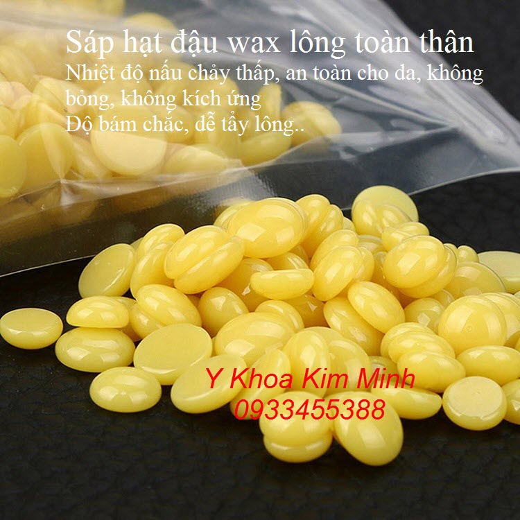 Sáp hạt đậu dùng tẩy lông body vô cùng hiệu quả, an toàn, sử dụng nhanh - Y Khoa Kim Minh