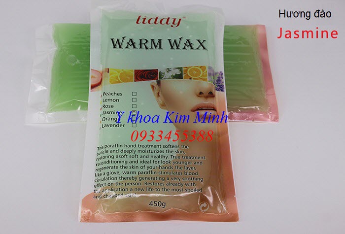 Sáp paraffin hương đào 450 g/bịch dùng ủ tay chân trị bệnh - Y khoa Kim Minh