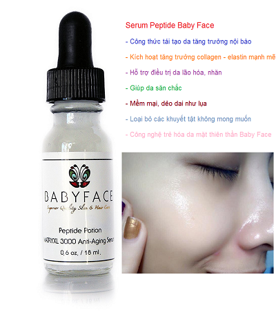Te bao goc Baby Face giúp da trắng sáng, căng bóng mịn như em bé nhập Mỹ - Y khoa Kim Minh Serum te bao goc Baby Face nhap My trang sang min bong da mat nhu em be - Y khoa Kim Minh