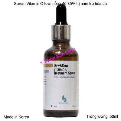 Serum Vitamin C Dew&Dew Hàn Quốc 50ml làm trắng giảm thâm nám da - Y khoa Kim Minh