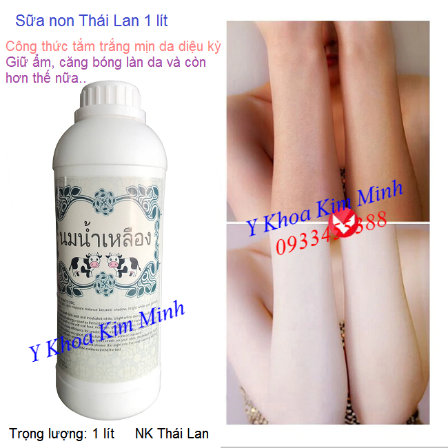 Sữa non Thái Lan dùng trong set tắm trắng trọn bộ trọng lượng 1 lít bán tại Tp Hồ Chí Minh - Y Khoa Kim Minh
