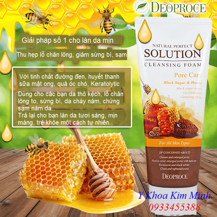 Sua rua mat mat ong Deoproce Korea 170g ban tai Tp Ho Chi Minh - Y khoa Kim Minh 0933455388