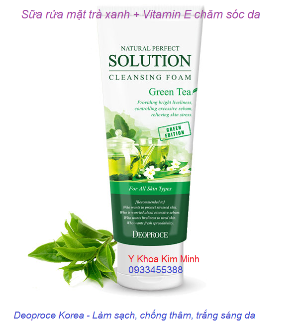 Kim Minh - Sua rua mat tra xanh vitamin E Deoproce Han Quoc 