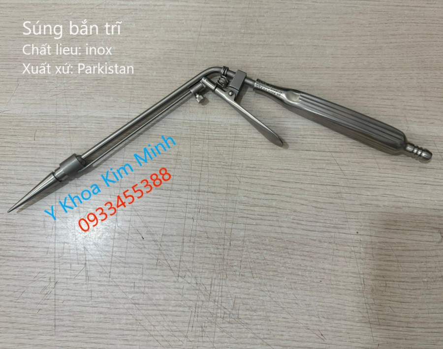 Súng bắn trĩ, máy cắt trĩ bằng inox nhập khẩu Parkistan