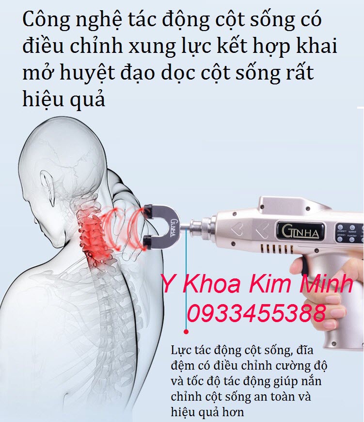 súng bấm huyệt và khai mở huyệt đạo HL-008