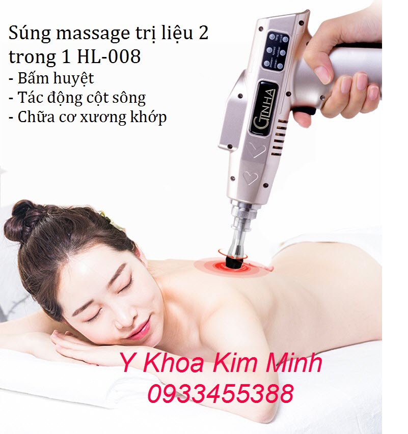 Súng bấm huyệt đạo và điều trị cơ xương khớp cột sống HL-008