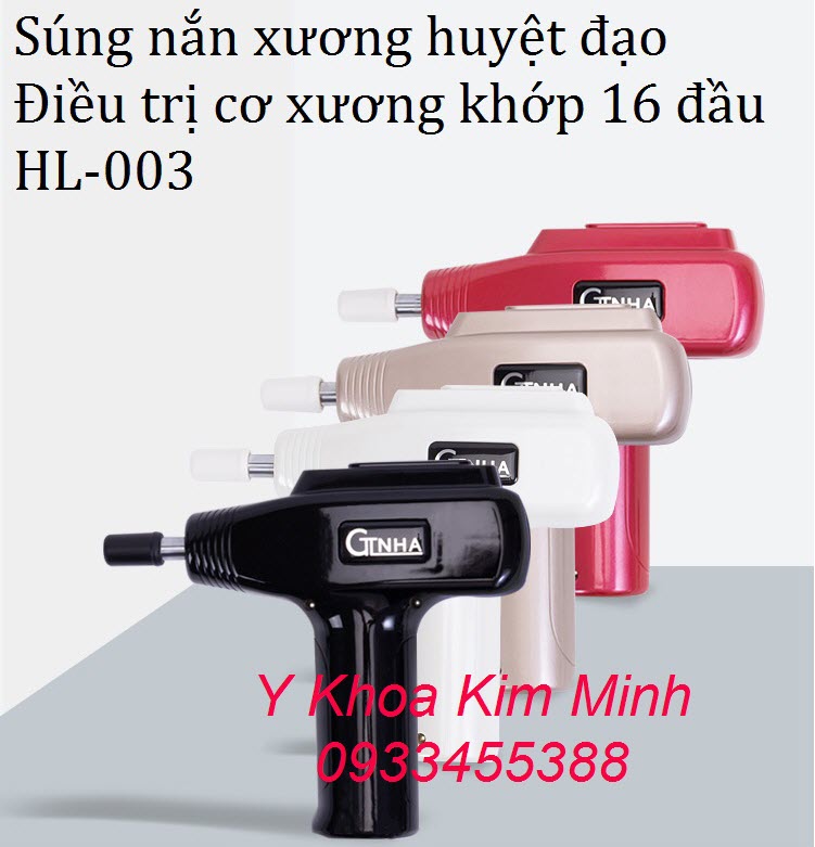 Súng nắn xương và điều trị huyệt đạo 16 dầu HL-003