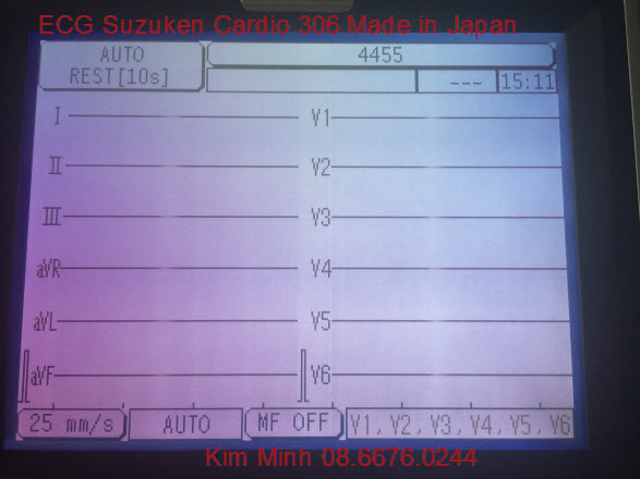 Máy diện tim 3 cần Nhật bản Suzuken Cardio 306